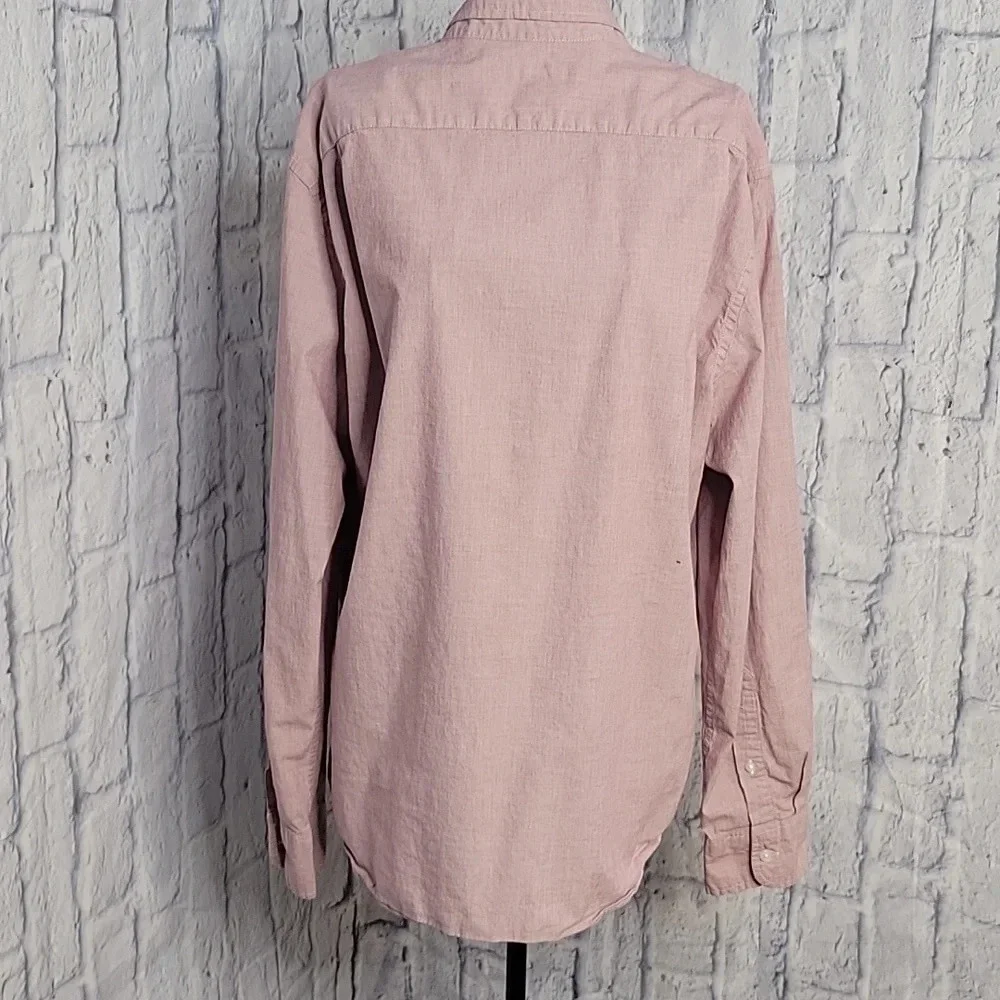 J. CREW MERCANTILE Flex Light Purple Button Up‎ Men's Shirt Large